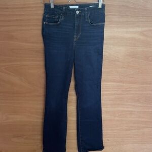 FRAME Le Mini Boot dark wash jeans size 28 blue bootcut stretch fitting pockets